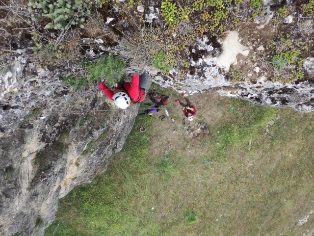 Subiendo en vertical con asistencia